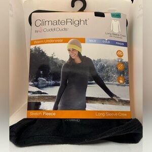 ClimateRight by Cuddl Duds Long Sleeve Crew with Thumbholes